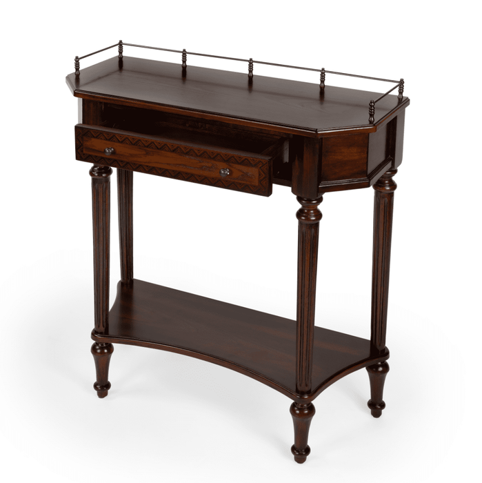 Butler Specialty Company Charleston One Drawer Console Table, Dark Brown 883024