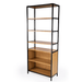 Butler Specialty Company Hans 35.25"" W x 84.25""H Etagere Bookcase with open storage, Light Brown 5554419