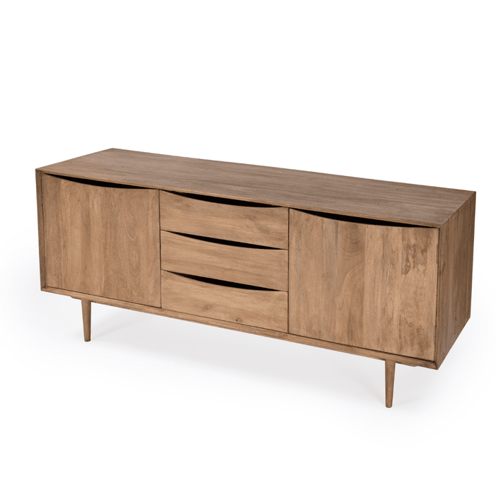 Butler Specialty Company Leonidin Natural Wood 67"" Sideboard, Light Brown 5598312