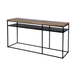 Butler Specialty Company Sutton 63"" Iron and Wood Console Table with Storage, Light Brown 5683330