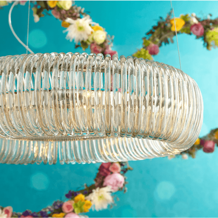 Cyan Design Beaming Around Pendant | Chrome - Medium 08849 detail view