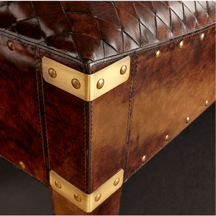 Cyan Design Mechi Bench | Brown 06970 detail view