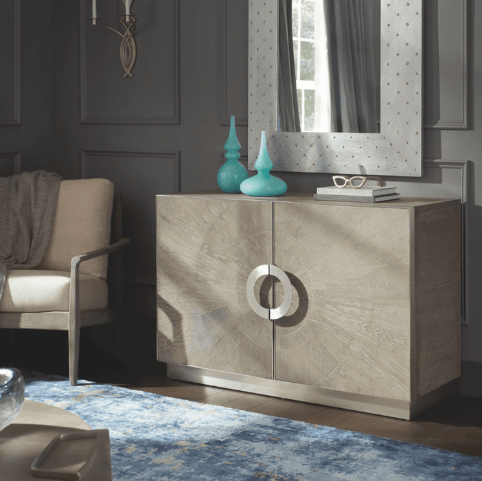 Cyan Design Volonte Cabinet | Weathered Oak And Stainless Steel 10227