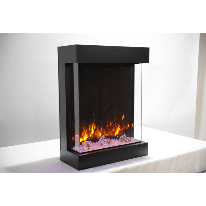 Amantii The Cube 25" 3 Sided Glass Fireplace