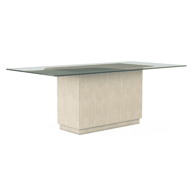 A.R.T. Furniture Cotiere Rectangular Dining Table Glass Top In Beige 299221-0000GT