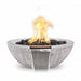 The Outdoor Plus 27" Sedona Fire & Water Bowl | Wood Grain Concrete