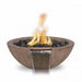 The Outdoor Plus 27" Sedona Fire & Water Bowl | Wood Grain Concrete