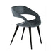 Bellini Modern Living Shape Dining Chair with Anthracite legs Shape GRY-ANT