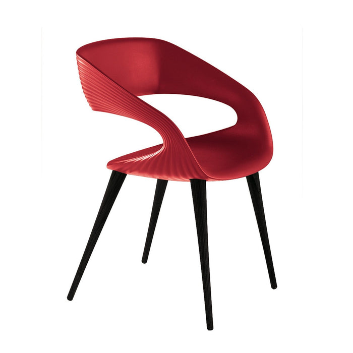Bellini Modern Living Shape Dining Chair RED with Anthracite legs Shape RD-ANT