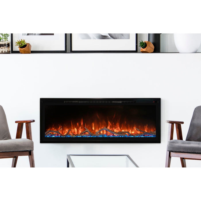 Modern Flames Spectrum Slimline 74'' Wall Mount / Recessed Linear Electric Fireplace