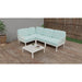 Strata Furniture Dahlia Patio Corner Loveseat and Table ODAXLETWM