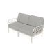 Strata Furniture Dahlia Patio Loveseat White ODALWG