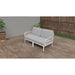 Strata Furniture Dahlia Patio Loveseat White ODALWG