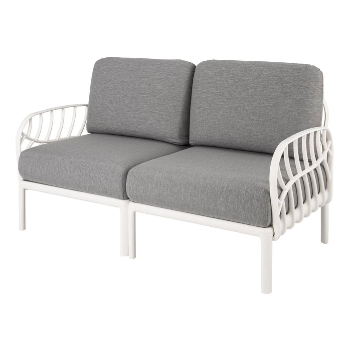 Strata Furniture Dahlia Patio Loveseat White ODALWG