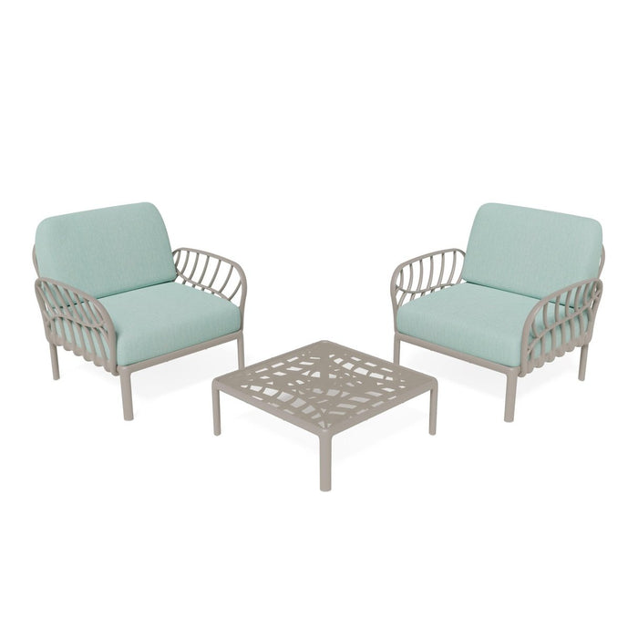 Strata Furniture Dahlia Patio Set Chairs and Table ODACCTGM