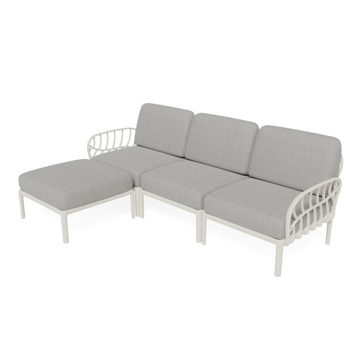 Strata Furniture Dahlia Patio Sofa Ottoman Set ODASOWG