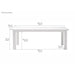 NovaSolo Halifax Dining Table 78" White T759-200