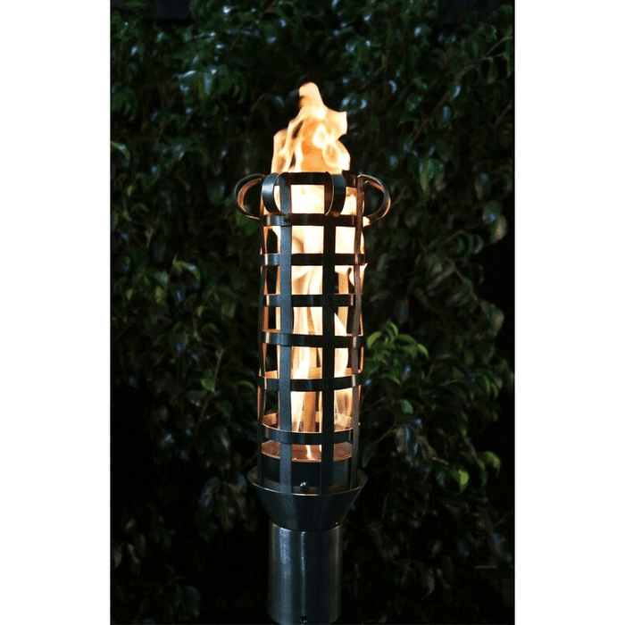 The Outdoor Plus Box Weave Fire Torch - Stainless Steel