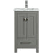 Eviva London 30" Transitional Grey bathroom vanity with white Carrara marble countertop