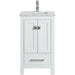 Eviva London 30" Transitional White bathroom vanity with white Carrara marble countertop
