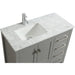 Eviva London 36" Transitional bathroom vanity with white Carrara marble countertop