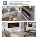 Touchstone Sideline Elite Smart 80042 42 Inch WiFi-Enabled Recessed Electric Fireplace Alexa/Google Compatible