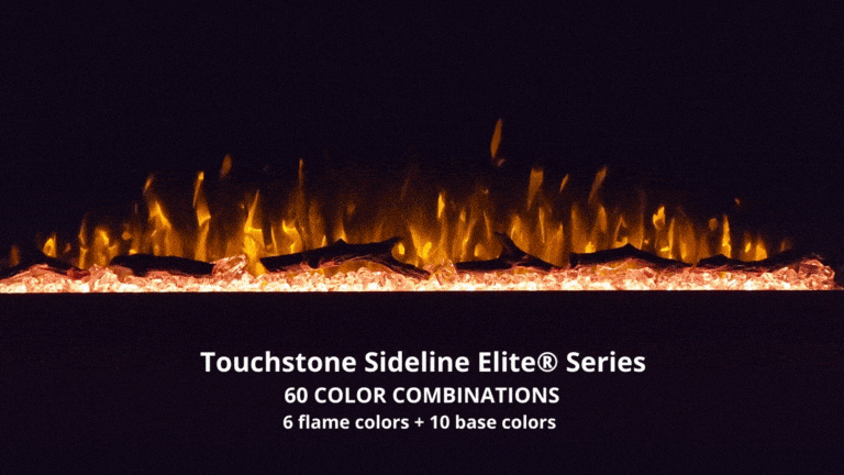 Touchstone Sideline Elite Smart 80038 72 Inch WiFi-Enabled Recessed Electric Fireplace Alexa/Google Compatible