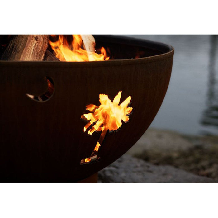 Fire Pit Art Tropical Moon Fire Pit