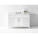 Ancerre Aspen Single Bath Vanity Set with Italian Carrara White Marble Vanity top and White Undermount Basin