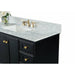 Ancerre Audrey 48" Single Bath Vanity Set with Italian Carrara White Marble Vanity Top and White Undermount Basin