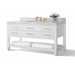 Ancerre Elizabeth Single Bath Vanity Set with Italian Carrara White Marble Vanity top and White Undermount Basin