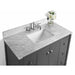 Ancerre Kayleigh 48 in. Single Bath Vanity Set with Italian Carrara White Marble Vanity top and White Undermount Basin