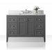 Ancerre Maili 48 in. Single Bath Vanity Set with Italian Carrara White Marble Vanity top and White Undermount Basin