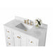 Ancerre Maili 48 in. Single Bath Vanity Set with Italian Carrara White Marble Vanity top and White Undermount Basin