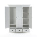 NovaSolo Provence Buffet with 4 Doors 3 Drawers in Classic White B198