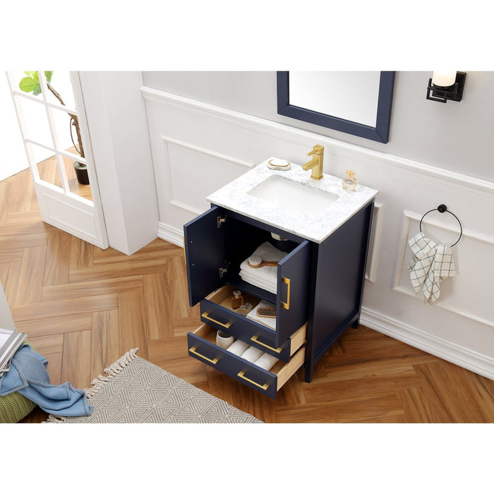 Legion Furniture 24" Solid Wood Sink Vanity With Mirror-No Faucet WA7924-B