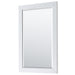 Wyndham Collection Icon 30 Inch Single Bathroom Vanity in White, White Carrara Marble Countertop, Undermount Square Sink