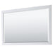 Wyndham Collection Icon 66 Inch Double Bathroom Vanity in White, White Carrara Marble Countertop, Undermount Square Sinks