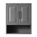 Wyndham Collection Daria Over-the-Toilet Bathroom Wall-Mounted Storage Cabinet