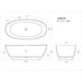 Legion Furniture 65" White Matt Solid Surface Tub - No Faucet WJ8639-W