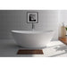 Legion Furniture 71" White Matt Solid Surface Tub - No Faucet WJ8643-W-L