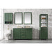 Legion Furniture 54" Vogue Green Finish Double Sink Vanity Cabinet With Carrara White Top WLF2154-VG