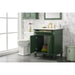 Legion Furniture 30" Vogue Green Finish Sink Vanity Cabinet With Carrara White Top WLF2230-VG