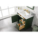 Legion Furniture 36" Vogue Green Finish Sink Vanity Cabinet With Carrara White Top WLF2236-VG