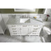 Legion Furniture 60" White Finish Single Sink Vanity Cabinet With Carrara White Top WLF2260S-W