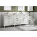 Legion Furniture 80" White Double Single Sink Vanity Cabinet With Carrara White Quartz Top Wlf2280-Cw-Qz WLF2280-W