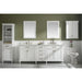 Legion Furniture 80" White Double Single Sink Vanity Cabinet With Carrara White Quartz Top Wlf2280-Cw-Qz WLF2280-W