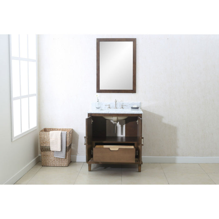Legion Furniture 30" Antique Coffee Sink Vanity With Wlf7040-31 Top, No Faucet WLF7040-30-CW