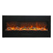 Amantii Wall Mount or Flush Mount Electric Fireplace with Glass Surround