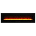Amantii Wall Mount or Flush Mount Electric Fireplace with Glass Surround